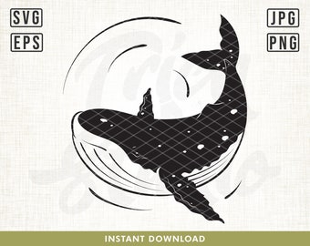 Whale svg, Blue Whale Svg, Whale cut file for Cricut, Orca whale svg, whale clipart, svg for Cricut, Silhouette decal, Ocean svg, png, svg
