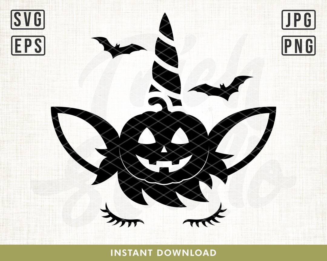 Halloween Unicorn Svg File Unicorn Svg Unicorn Face Svg - Etsy