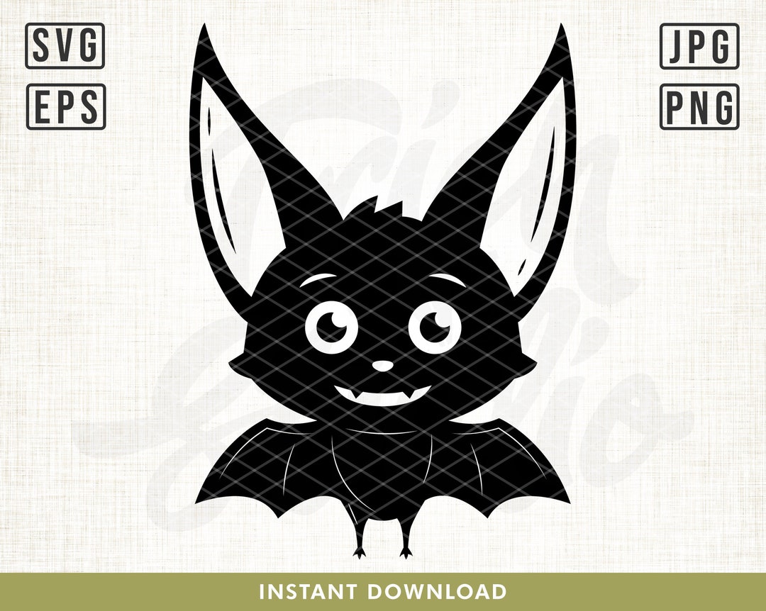 Cute Bat Svg, Halloween Bat Svg, Bat Svg, Halloween Svg, Cute Bat