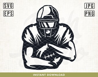 フットボール svg、アメリカンフットボール svg、フットボール選手 svg、クリカット用野球ファイル、野球カットファイル、フットボール PNG、Eps、スポーツ svg。png
