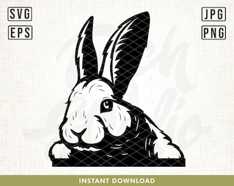 Bunny Svg, Cute Bunny svg, Easter Bunny svg, Bunny face svg, Rabbit svg, Svg files for Cricut, Cut File, Cute rabbit svg, easter svg, png