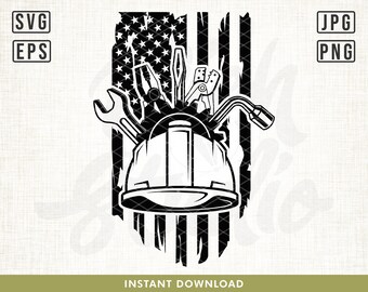 US Carpenter Tools svg, Carpenter svg, Tools svg, Repair svg, Carpenter Dad svg, Dad svg, Handyman svg, Contractor svg, Home Builder svg