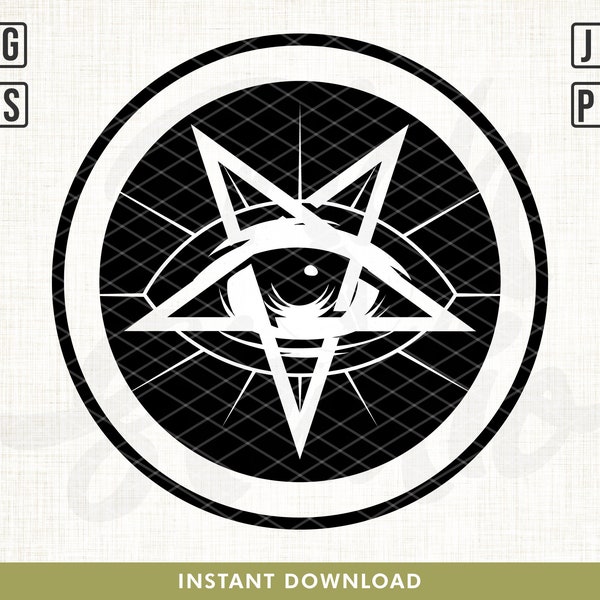 All Seeing Eye Svg, Third Eye svg, Illuminati svg, Illuminati eye svg, Eye svg, Illuminati Shirt Design, Symbol svg, Star svg, Pentagram