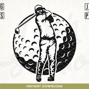 Golf Svg, Golfing Svg, Golf Player Svg, Golf Clubs Svg, Golf Ball Svg, Golf Vector, Golf Vector, Golf Cut Files, Golf Silhouette, Clipart