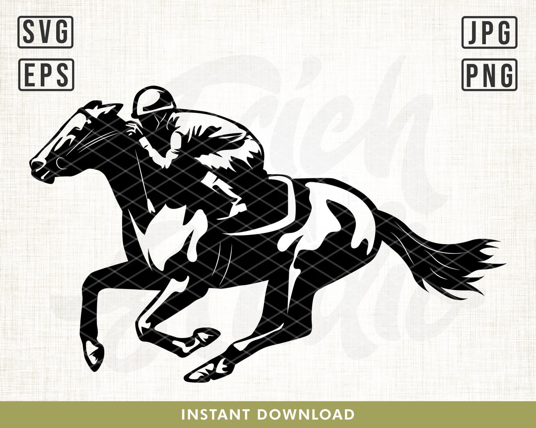 Horse Racing Svg, Race Svg, Stallion Svg, Jockey Svg, Racehorse Svg