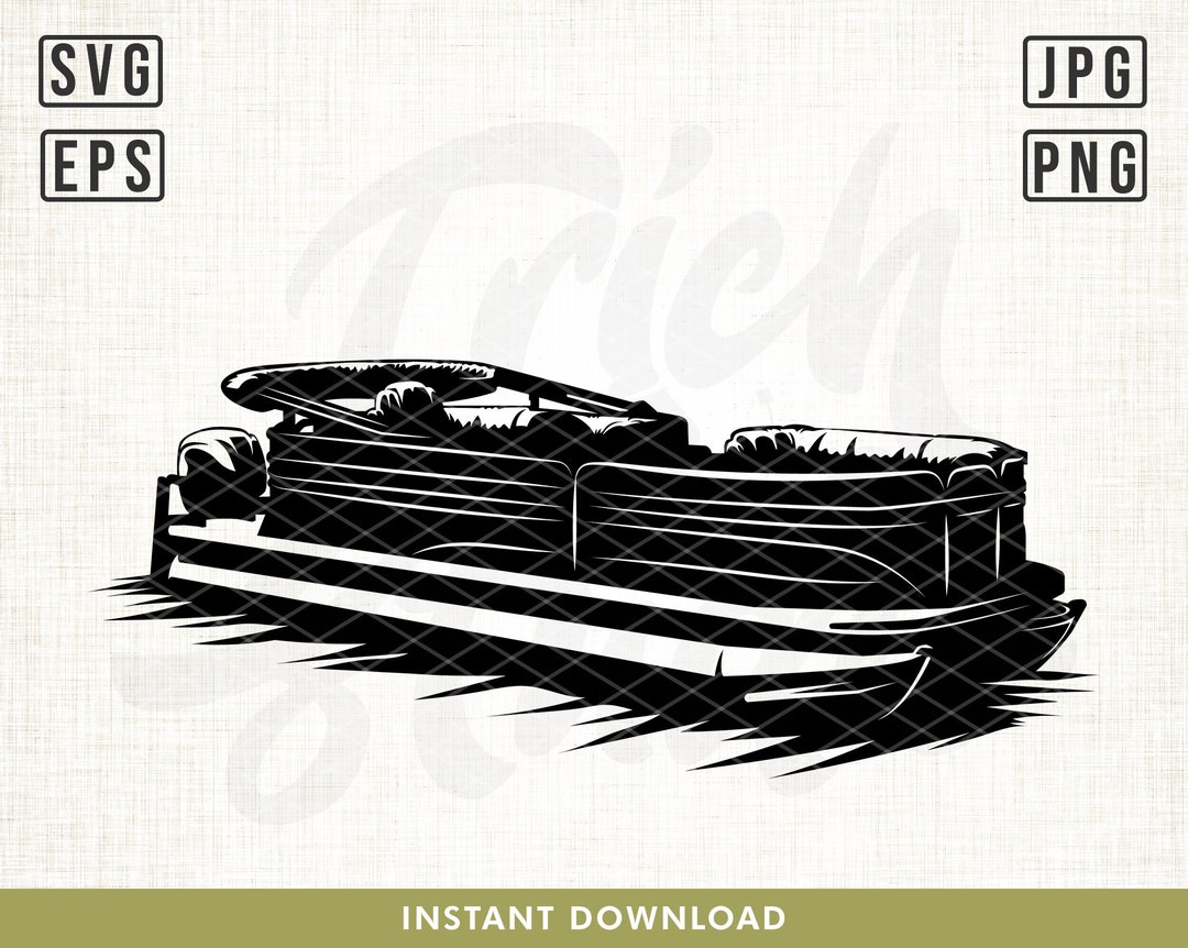 Pontoon Rvt File Pontoon Boat Svg, Pontoon Boat Cut File, Pontoon Boat Clipart, Pontoon ...