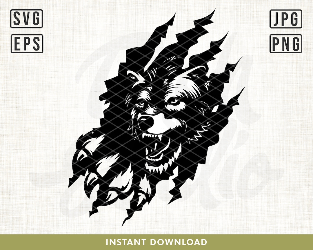 Wolf Claws Scratch Svg, Claw Svg, Wolf Scratch Svg, Wolf Svg, Wild