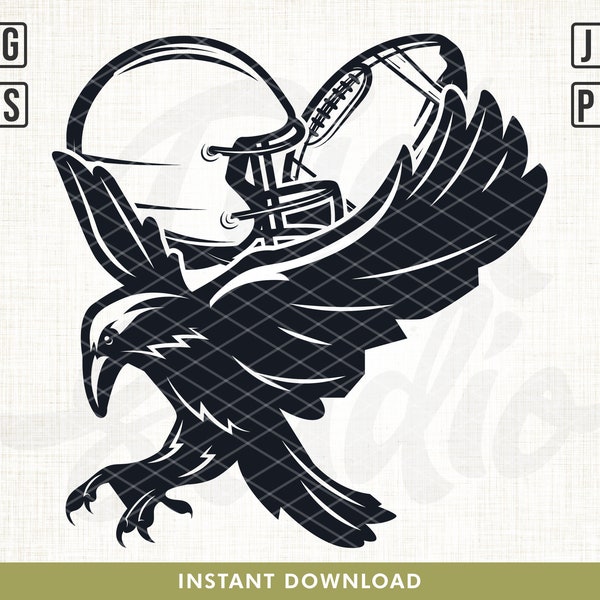 Falcon Football svg, Falcon svg, Football svg, Falcon Sports Team svg, Team Shirt svg, Falcon Vector, Crow svg, Bird svg, Vector, clipart