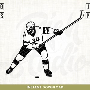Hockey Player svg file, Hockey svg, Hockey Jersey svg, Hokey Decal, Hockey dad svg, Jersey SVG, Hockey team shirt, Hokey stencil, png, svg