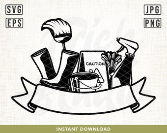 Attrezzi per la pulizia in formato SVG, Pulizia della casa in formato SVG, Servizio di pulizia in formato SVG, Design di strumenti per la pulizia in formato SVG, Cameriera in formato SVG, Addetto alle pulizie in formato SVG, Maglietta per le pulizie in formato SVG, PNG