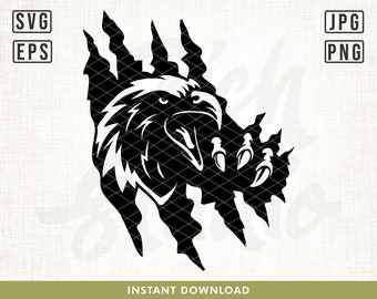 Eagle Claw Scratch Svg, Claw Scratch Svg, American Eagle Svg, Eagle Svg, Wild Animals Svg, Claw svg, Wild eagle svg, Eagle head svg, Clipart