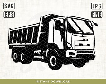 Dump Truck Svg, Truck Driver Svg, Truck svg, Trucker Svg , Delivery Truck Svg, Dump Truck Cut Files, Semi truck svg, Construction truck svg