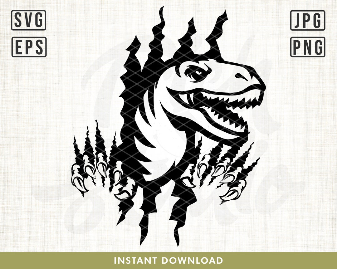T Rex Scratch Svg, T Rex Png, Trex Cutfile, Trex Clipart, Dino Shirt
