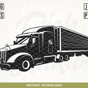 US Semi Truck Svg File, Truck Svg, Semi Truck Svg, US Truck Driver shirt, Truck Clip art, USA Truck Driver Svg, Cutting Files, Svg, Eps