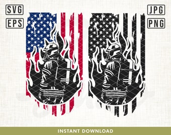 File SVG di Vigile del fuoco statunitense, Clipart di Vigile del fuoco, Pompiere in formato SVG, Primo soccorritore in formato SVG, Pompiere in formato Png, Clipart di Pompiere, Bandiera statunitense in formato SVG, File di taglio