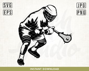 Lacrosse Player SVG File, Lacrosse Stick svg, Lacrosse Sports svg, Sports svg, Lacrosse svg, Lacrosse clipart, Lacrosse cut file, png, svg