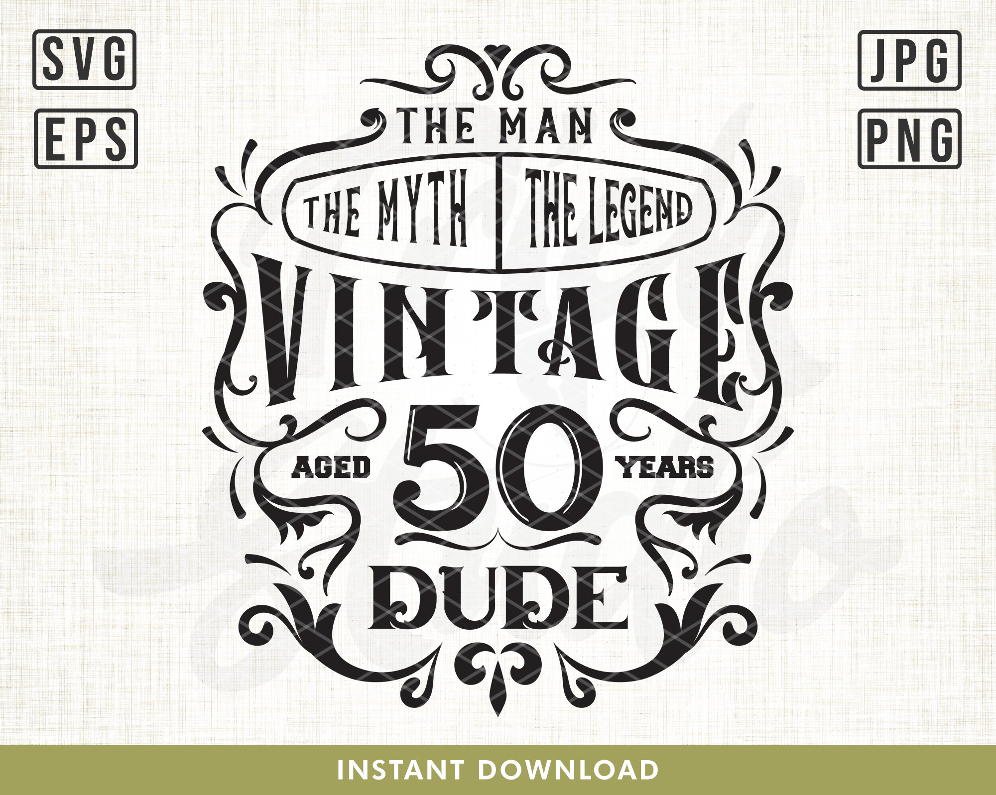 Vintage Dude Svg 50th Birthday Svg Vintage 1972 Svg Limited Etsy