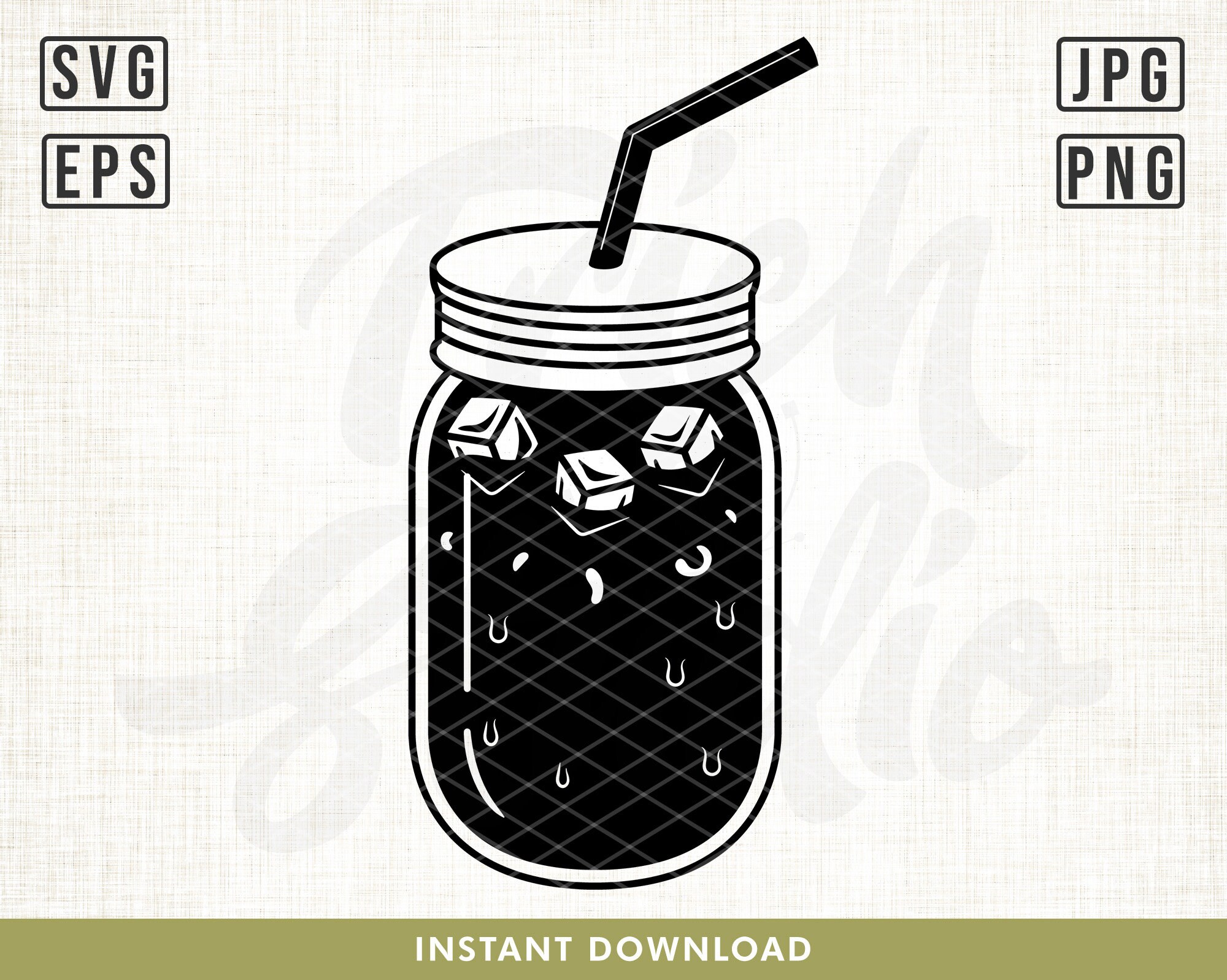 Iced Coffee Svg File Coffee Cup Svg Tumbler Svg Coffee - Etsy