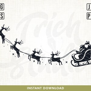 Christmas Sleigh svg, Christmas Scene svg, Christmas Village svg, Christmas svg, Santa Claus svg, Christmas Shirt svg, Christmas Cut file