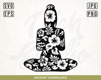 Yoga Svg, Namaste SVG, Meditation svg, Women Empowerment SVG, Girl Power svg, Outdoor Yoga svg, Yoga Pose svg, Yoga shirt design, Silhouette