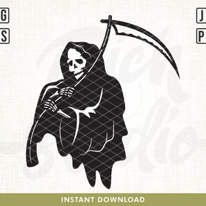 Grim reaper svg, Grim reaper skull skeleton svg, Bone reaper svg, skull reaper svg, skull svg, death svg, Halloween svg, Grim reaper design