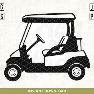 Golf Cart SVG Datei, Golf Cart Svg, Golf Cart Clipart, Golf Cart Cut Dateien für Silhouette, Golf Cart Dateien für Cricut, Golf Cart Png, svg