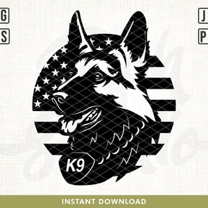 K9 Dog svg, Police Dog svg, Bomb Sniffing svg, Soldier Dog svg, K9 Unit svg, German Shepherd Svg, US Attack Dog svg, K9 Shirt, K9 Cut file