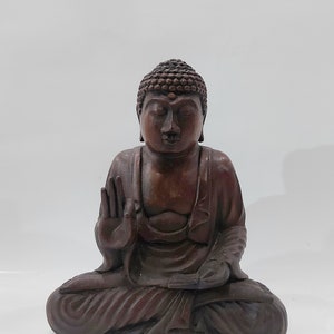 Wooden Buddha Sculpture , Buddha Sculpture , Buddha Wooden Statue , Birthday Gift , Home Decor