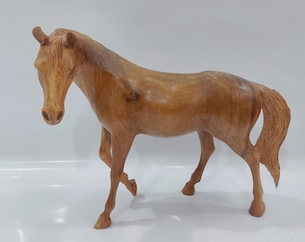 Beautiful Horse , Wooden Horse Sculpture , Horse Statue , Horse Art , House Warming , Birthday Gift