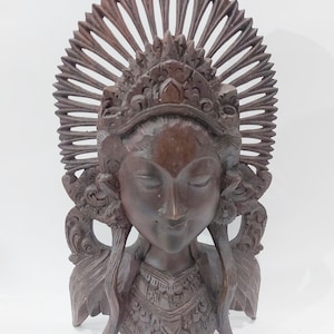 Wooden Balinese Dancing Mask Art, Wooden Balinese Mask , Wall Decor , Decoration, House Warming