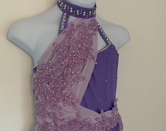 Large child purple/lavender lyrical dress ready to ship!