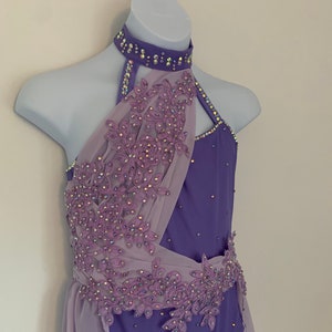 Large child purple/lavender lyrical dress ready to ship!