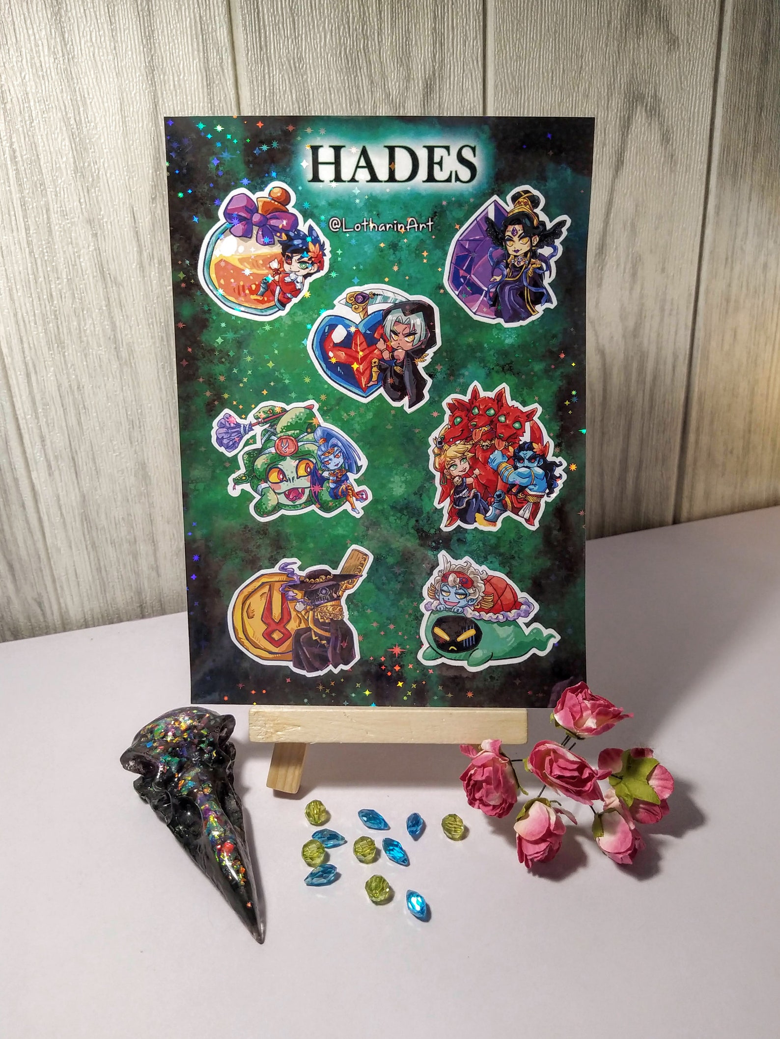 Hades Game Holographic Stickers pack 3 Sheets Etsy