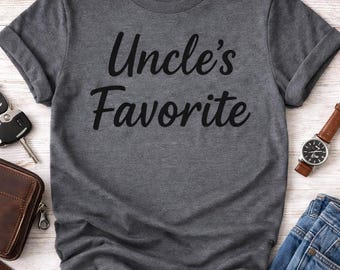 Uncle’s Favorite SVG PNG | Cute Family Shirt Design | Uncle Gift Idea | Funny Uncle Saying | Cricut & Silhouette Cut File