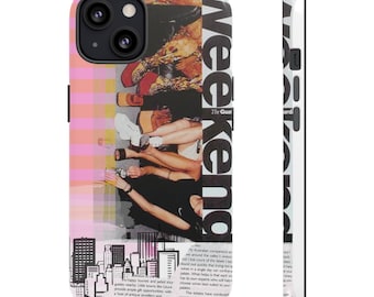 NYC Art Print Tough Phone Case: Impact-Resistant, Shiny or Matte