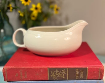 Vintage MCM Creamy White Gravy Boat