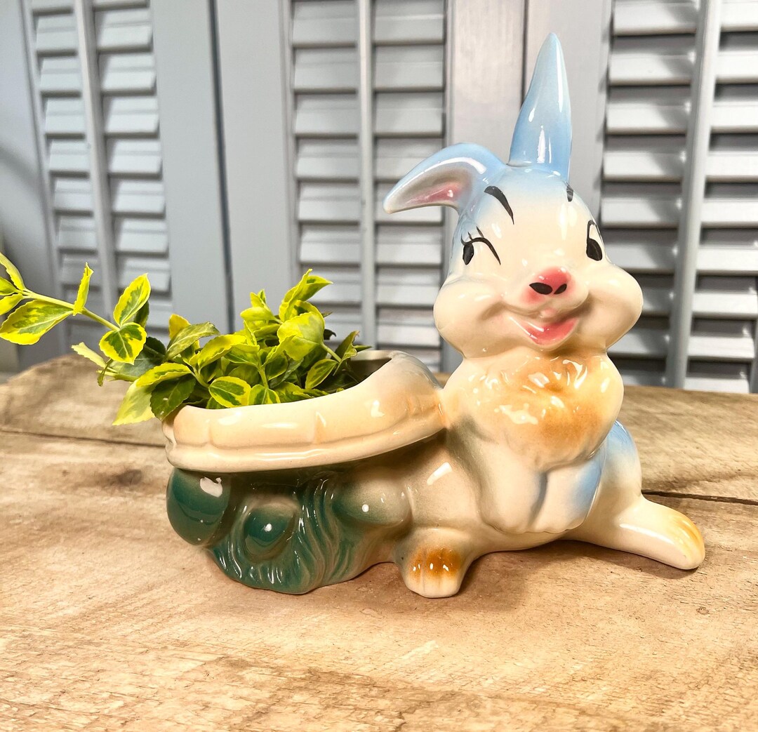 Vintage 50s Walt Disney Thumper Bunny Rabbit Planter - Etsy