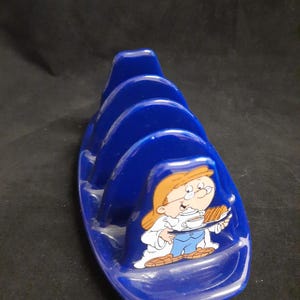 Vintage 4 Slice Wade Toast Rack ~ Lyons Tetley Tea ~ Blue Ceramic ~ Vintage Wedding Table Decor ~ Gift Idea