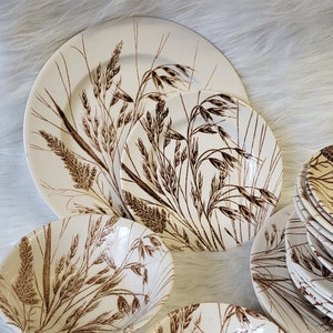 English Iron Stone Tableware Plates and Bowls