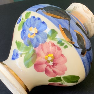 Ceramic Pottery Art Vase 4.7 inch Tall, Original artwork, Handmade, glaze Hand-painted