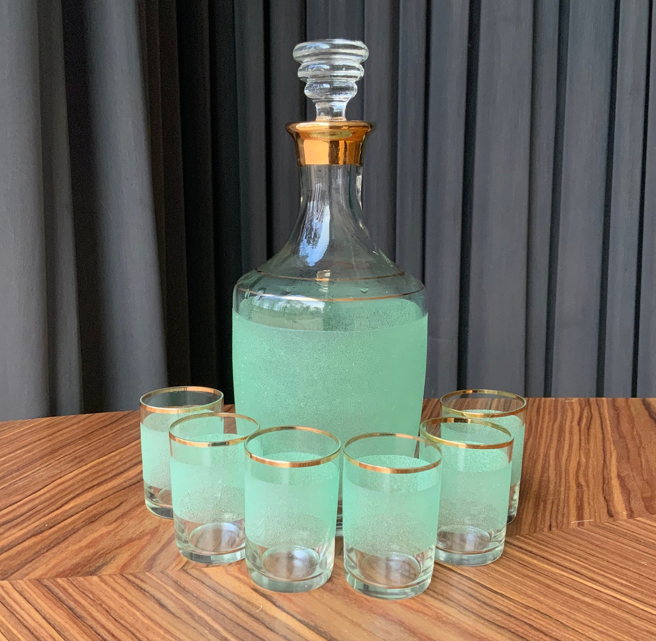 50's デキャンタ&ショットグラス decanter&shotglasses 50's