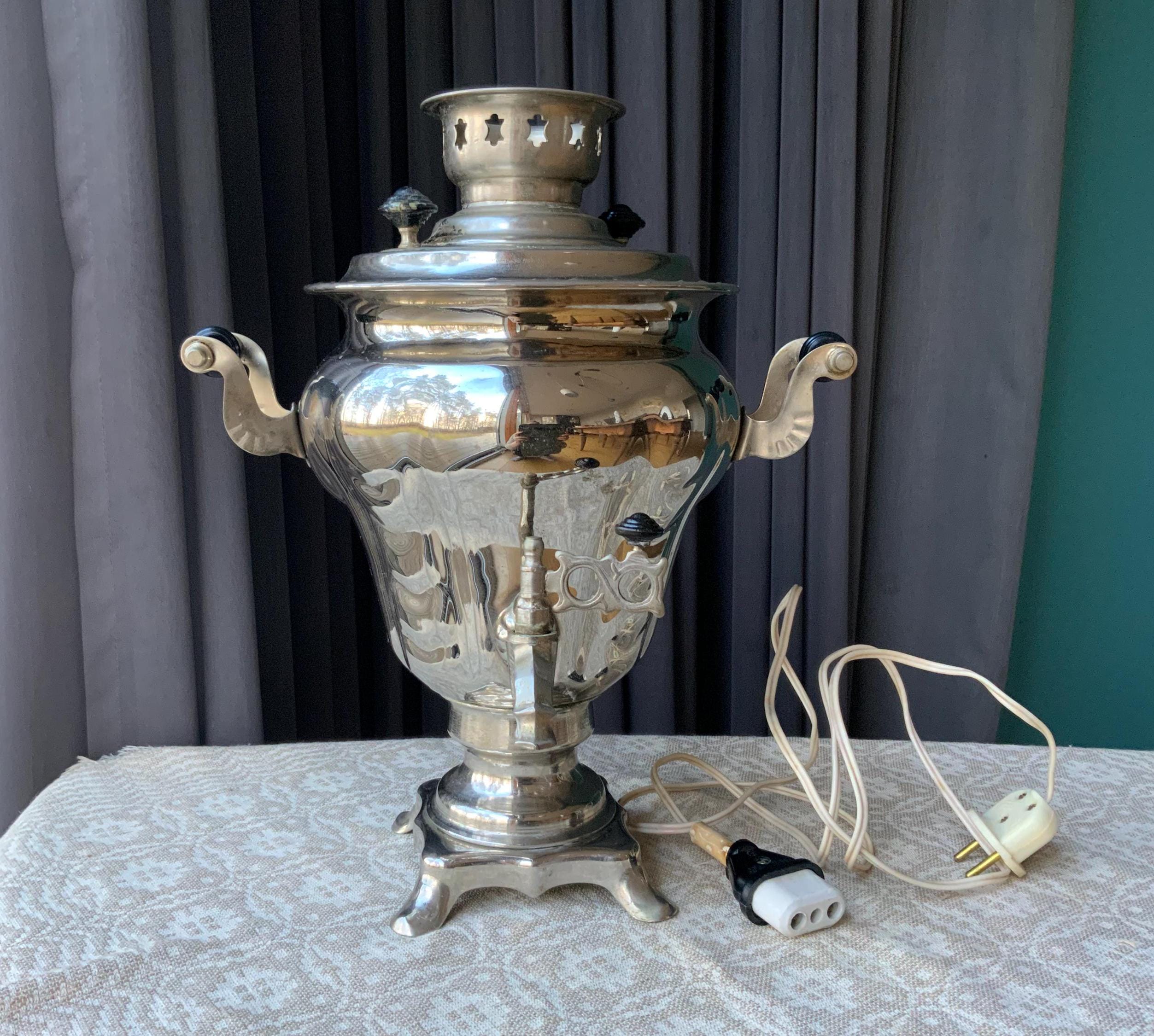 アンティーク・電気湯沸かし器・ポット◇USSR(ソ連)製動作確認済