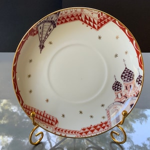 Lomonosov Imperial porcelain, Vintage porcelain Saucer,  Ornament , teacup saucer, LFZ Lomonosov
