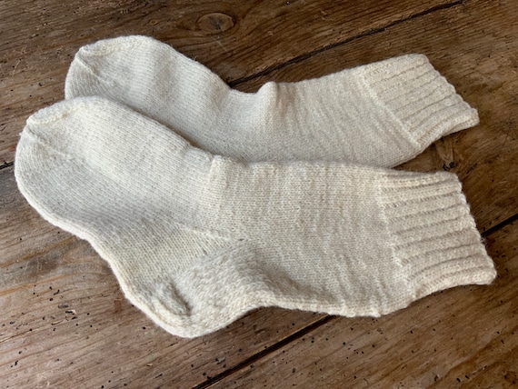 Hand knit Wool Socks 100 Woolen Socks Latvia Made Woollen