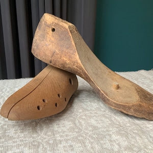 Antique Wooden Shoe Lasts: Shoe Stretcher DIY Tool, Wood Decor