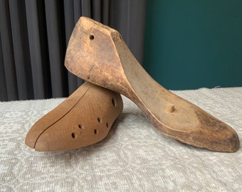 Antique Wooden Shoe Lasts: Shoe Stretcher DIY Tool, Wood Decor