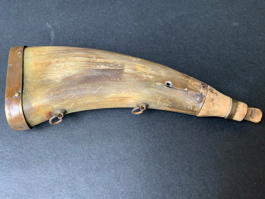 Antique Powder Horn Vintage From the 19th Century Etsy