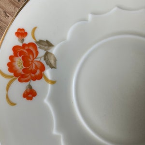 Kuznetsov Antique Russian saucers, Set of 3, Kuznetsov Latvia rare plate,Porcelain saucers. Russian Empire M.S. Kuznetsov Factory, the 1900s