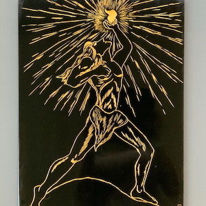 Vintage Carved Wood Wall Plaque: Retro 60s Handmade Art, Signed