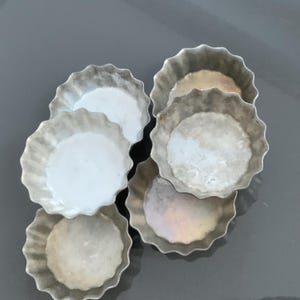 Moldes metálicos vintage para tartas: moldes para hornear, decoración de cocina (juego de 6)